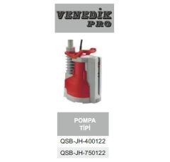 Venedik Pro QSB-JH-750122  750W 220V Plastik Gövdeli Temiz Su Drenaj Dalgıç Pompa (Gizli Flatörlü)