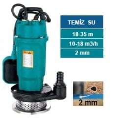 MOMENTUM PDX1.5-32-0.75  -1HP-220V- DÖKÜM GÖVDELİ TEMİZ SU DRENAJ DALGIÇ  POMPASI (KESON KUYU)