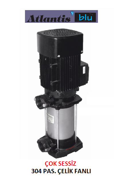 ATLANTİS YKSS 18-4KT - 3 HP 380V DİK MİLLİ ÇOK KADEMELİ PASLANMAZ ÇELİK FANLI POMPA