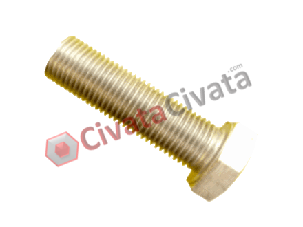 DIN 933-PASLANMAZ-CİVATA-ALTIGEN BAŞ-A2-SS 304-M3X5-CivataCivata.com