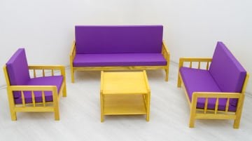 Ahşap Oturma Grubu (4 Parça)
