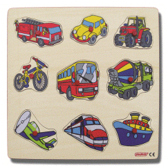 Taşıtlar Puzzle (30x30 cm)