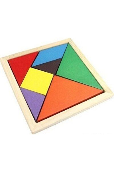 Ahşap Tangram 16x16cm