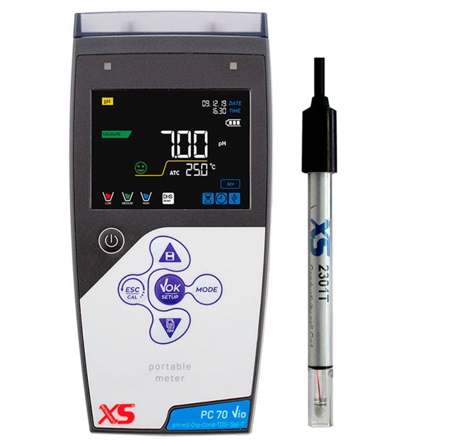 XS Instruments PC 7O Vio Portatif Multiparametre & 2301T pH Metre