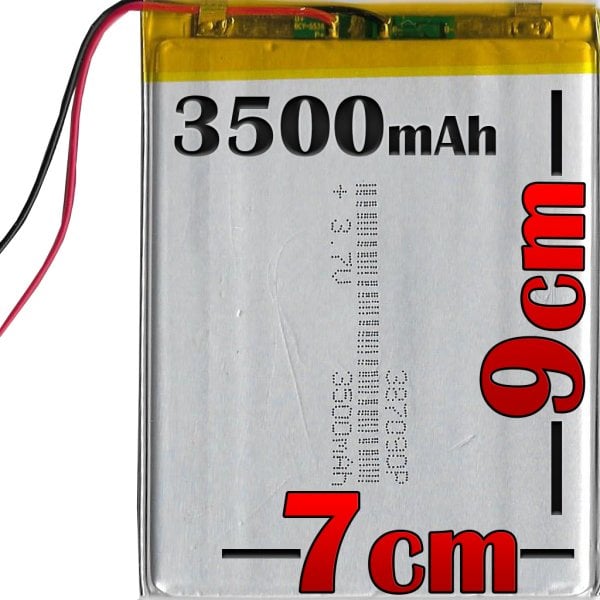 3500mAh 3.7v Batarya Pil