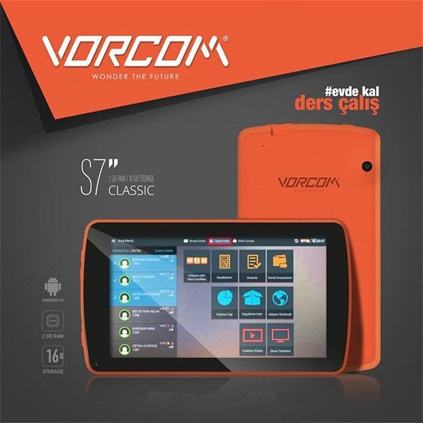 Vorcom S7 Classic Tablet Pc Siyah