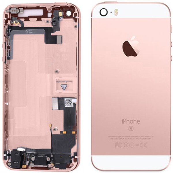 İphone 5SE Kasa Full Dolu Rose Gold Pembe