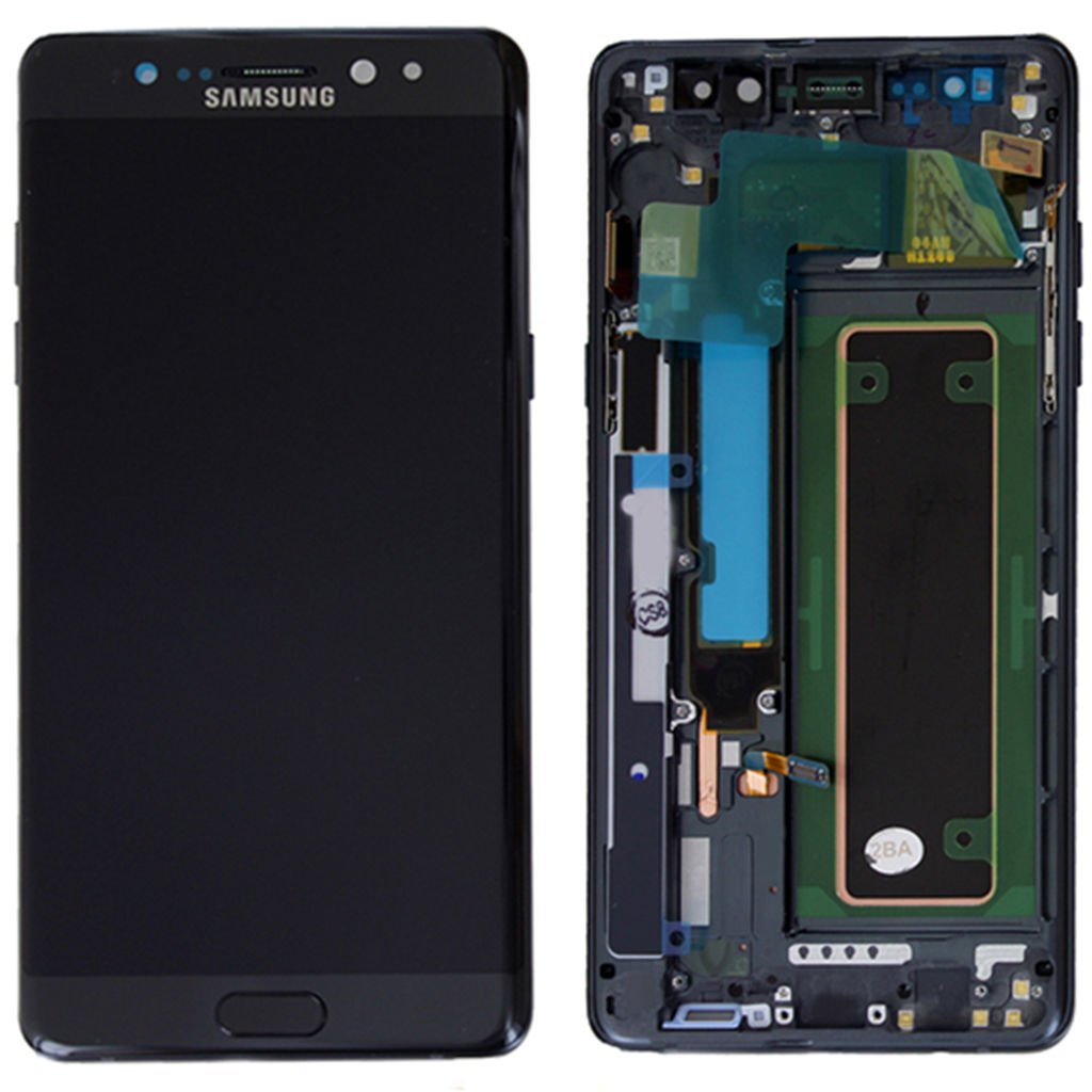 Samsung Galaxy Note FE SM-N935 Lcd Ekran Dokunmatik Çıtalı Siyah