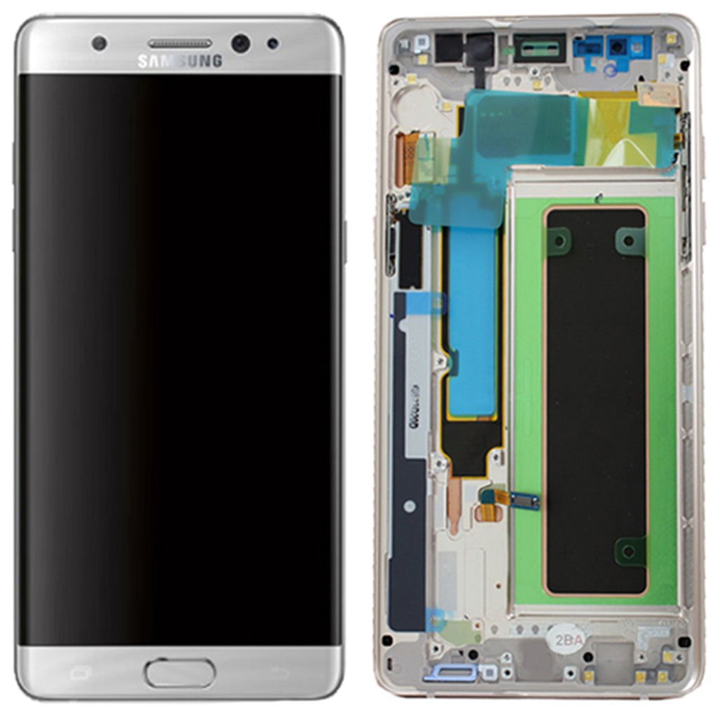 Samsung Galaxy Note FE SM-N935 Lcd Ekran Dokunmatik Çıtalı Gri