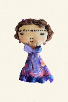 Purple Dress Baby Brooch