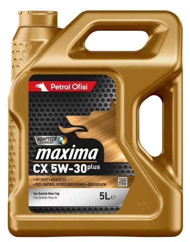 Motor Yağı Petrol Ofisi Maxima CX 5W-30 Plus 5 Litre DPF'li Partiküllü Dizel ve Benzinli Araçlar