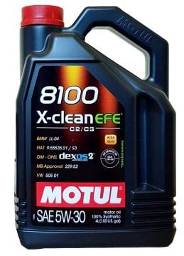 Motor Yağı Motul 5W-30 X-CLEAN EFE 4 Litre Partiküllü Dizel ve Benzinli Araçlar %100 Tam Sentetik