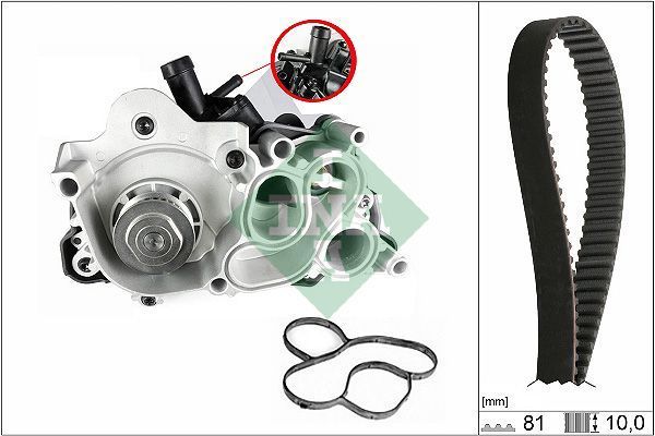 Volkswagen Polo V 1.6 Benzinli Triger Seti Devirdaimli 2014 - 2017 Modeller Arası INA Marka 81x10