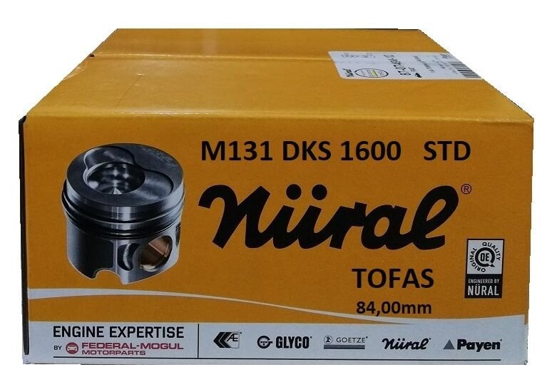 Tofaş Motor Piston ve Segman Takımı STD M131 DKS 1600 Düz Motorlar İçin Goetze Orjinal Üründür