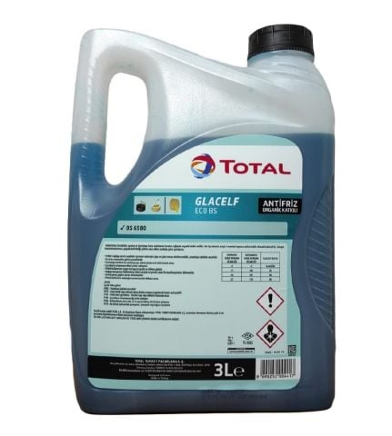 TOTAL GLACELF ECO BS Mavi Antifriz Organik Katkılı 3 Litre
