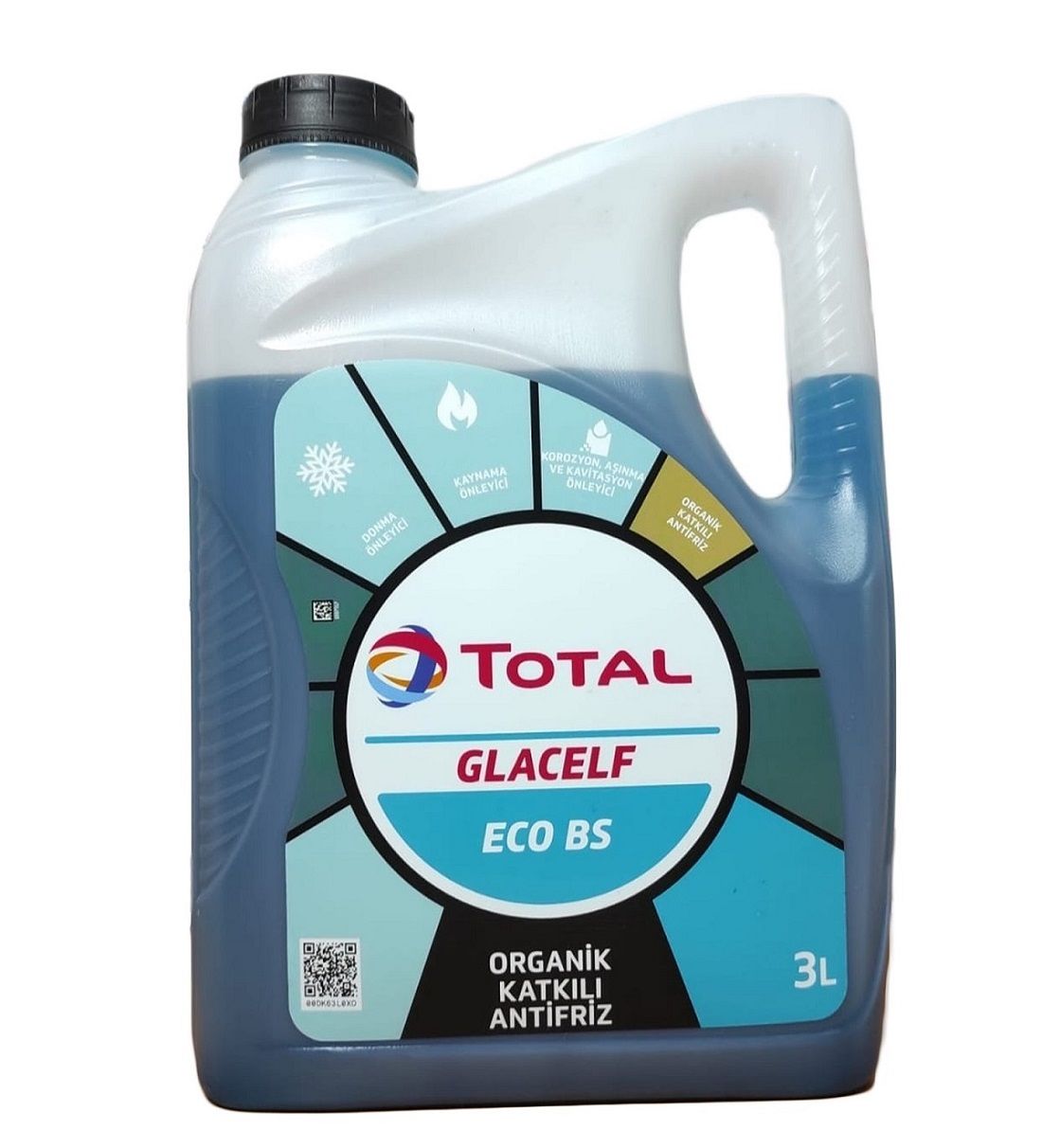 TOTAL GLACELF ECO BS Mavi Antifriz Organik Katkılı 3 Litre