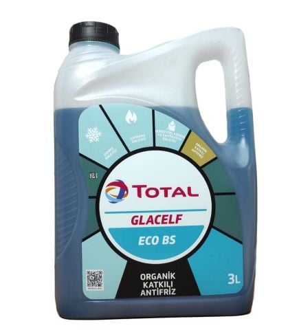 TOTAL GLACELF ECO BS Mavi Antifriz Organik Katkılı 3 Litre