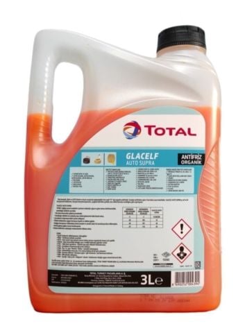 TOTAL GLACELF AUTO SUPRA Kırmızı Antifriz Organik 3 Litre