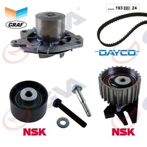 Fiat Palio 1.9 Dizel Triger Seti Devirdaimli 2001 Model ve Sonrası Araçlara Uyumludur 193x24