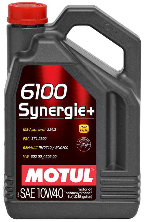 Motor Yağı Motul 6100 SYNERGİE+ 10W40 5 Litre Dizel ve Benzinli Araçlar İçin