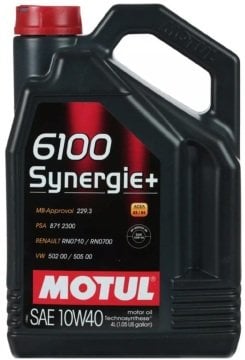 Motor Yağı Motul 6100 SYNERGİE+ 10W40 4 Litre Dizel ve Benzinli Araçlar İçin
