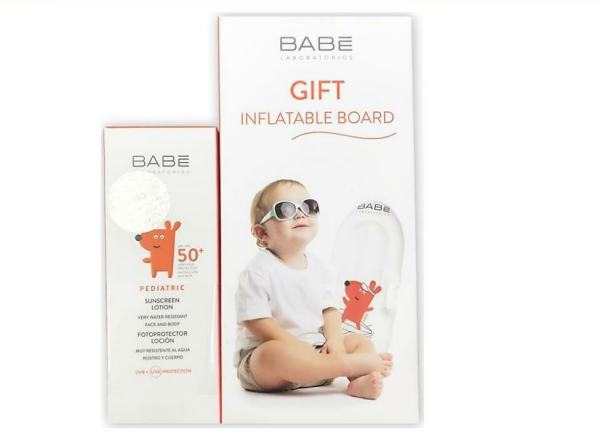 Babe Pediatric SPF50+ Bebek ve Çocuk için Güneş Koruyucu Losyon 100 ml + Deniz Yatağı Hediyeli