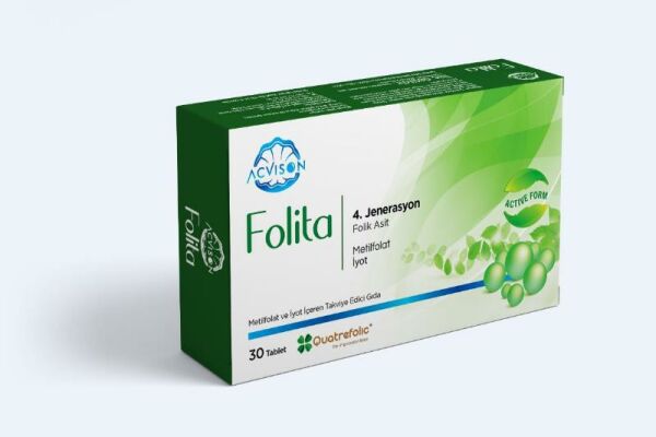 Folita Metilfolat ve İyot 30 Tablet