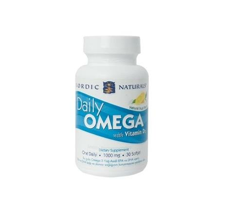 Nordic Naturals Daily Omega Vitamin D3 30 Yumuşak Kapsül