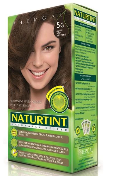 Naturtint Naturally Better Kalıcı Saç Boyası 5G Altın Açık Kestane