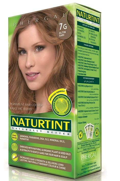 Naturtint Naturally Better Kalıcı Saç Boyası 7G Altın Sarı