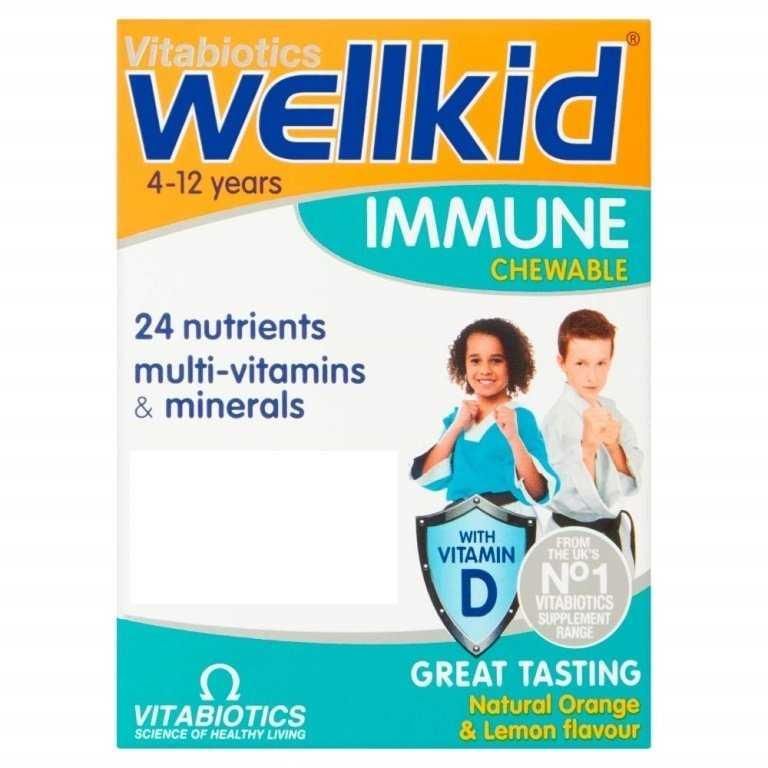 Vitabiotics Wellkid Immune 30 Çiğneme Tableti