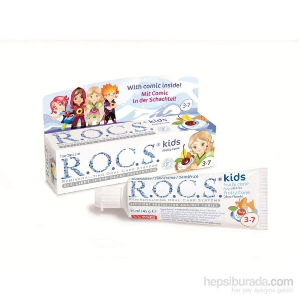 Rocs Kids 3-7 Yaş Meyve Külahı Diş Macunu 35 ml