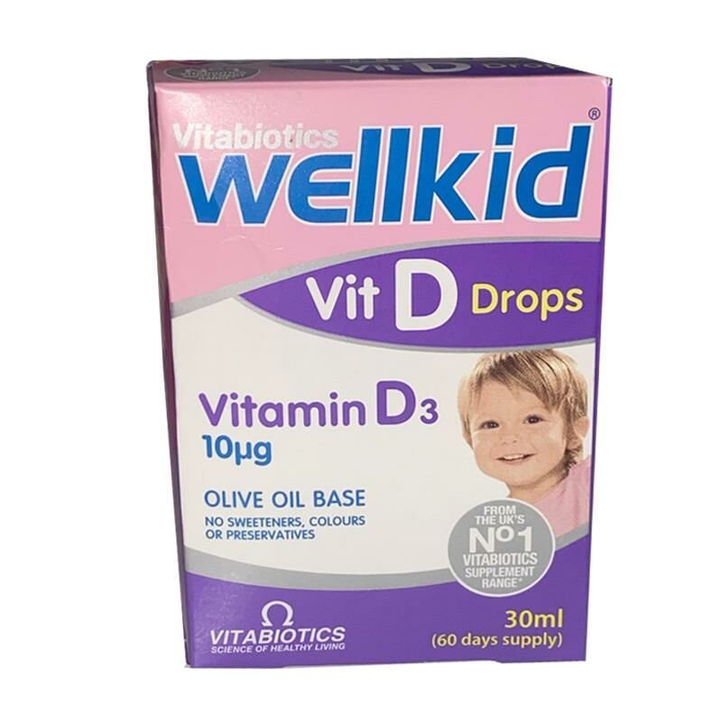 Vitabiotics Wellkid Vit D Drops Vitamin D3 30 ml