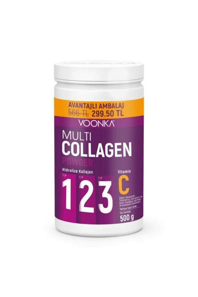 Voonka Multi Collagen Powder + Vitamin C Avantaj Paketi 500 gr