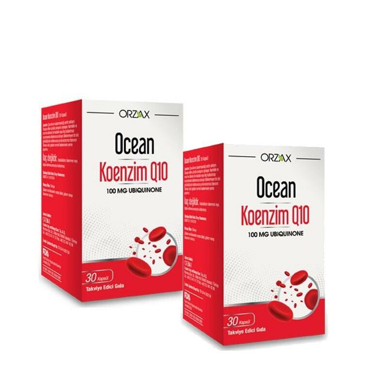Ocean Koenzim Q10 100 mg 30 Kapsül 2'li Paket