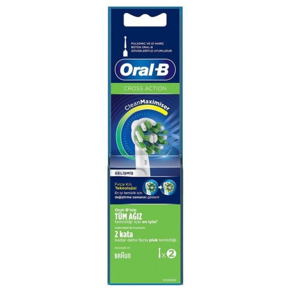 Oral-B EB50-2 Cross Action Diş Fırçası Yedek Başlığı 2 Adet