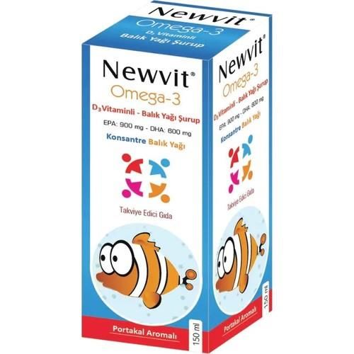 Newvit Omega-3 D Vitaminli Balık Yağı 150 ml