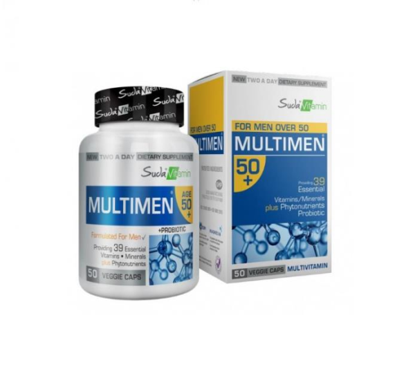 Suda Vitamin Multimen 50+ 50 Kapsül