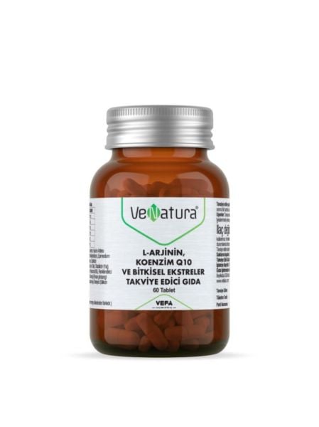 Venatura L-Arjinin Koenzim Q10 ve Bitkisel Ekstreler 60 Tablet