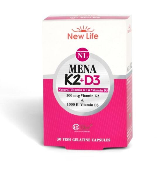 New Life Mena K2+D3 30 Kapsül