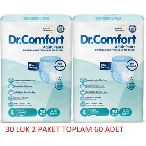 Dr.Comfort Emici Külot Large 30'lu 2 Adet