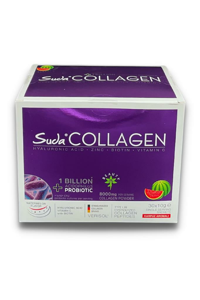 Suda Collagen+Probiotic Karpuz Aromalı 10 gr x 30 Saşe