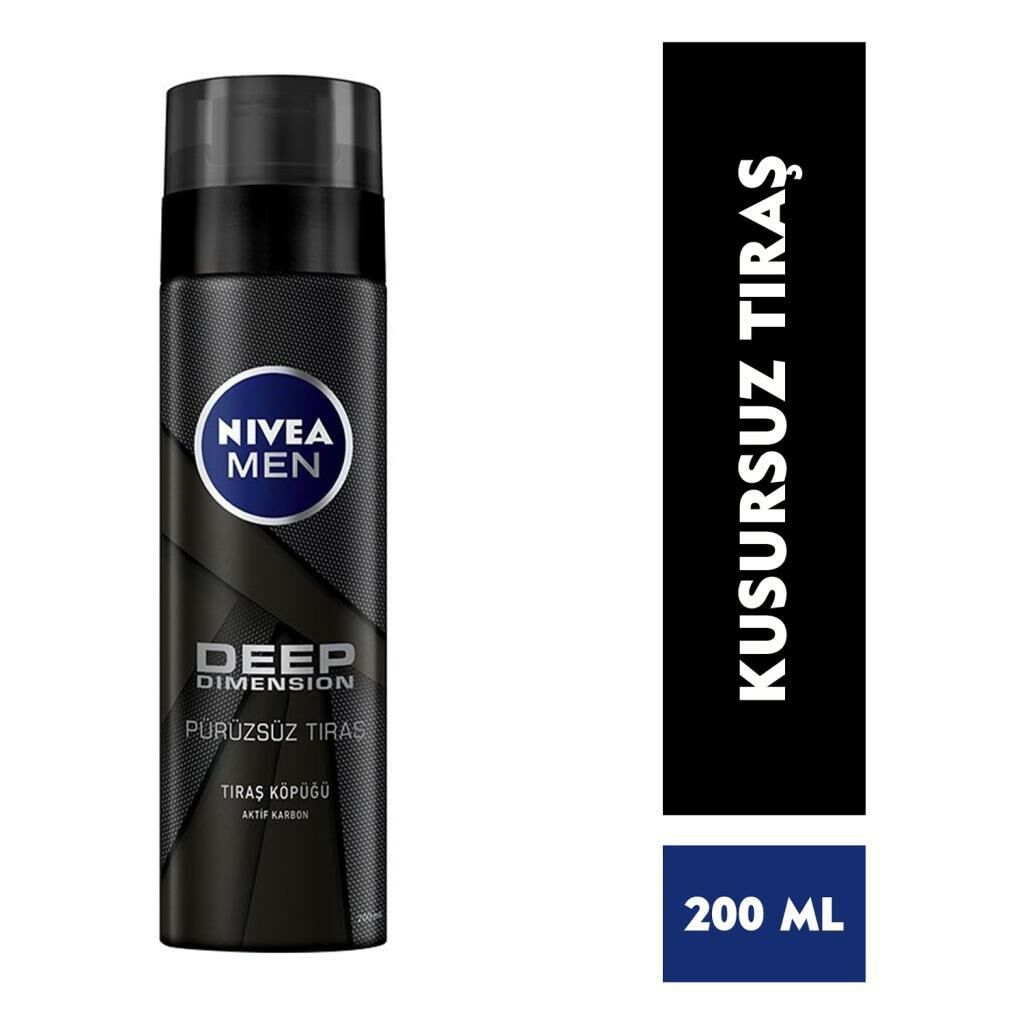 Nivea Men Deep Dimension Pürüzsüz Tıraş Köpüğü 200 ml