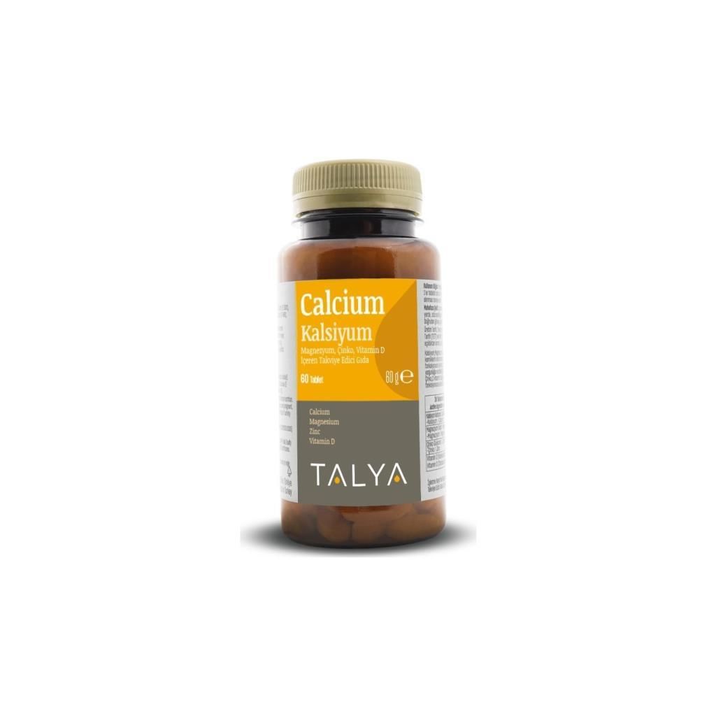 Talya Kalsiyum, Magnezyum, Çinko, Vitamin D 60 Tablet