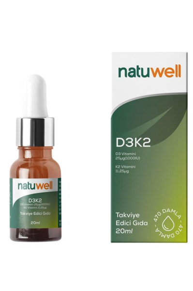 Natuwell Vitamin D3K2 Damla 20 ml