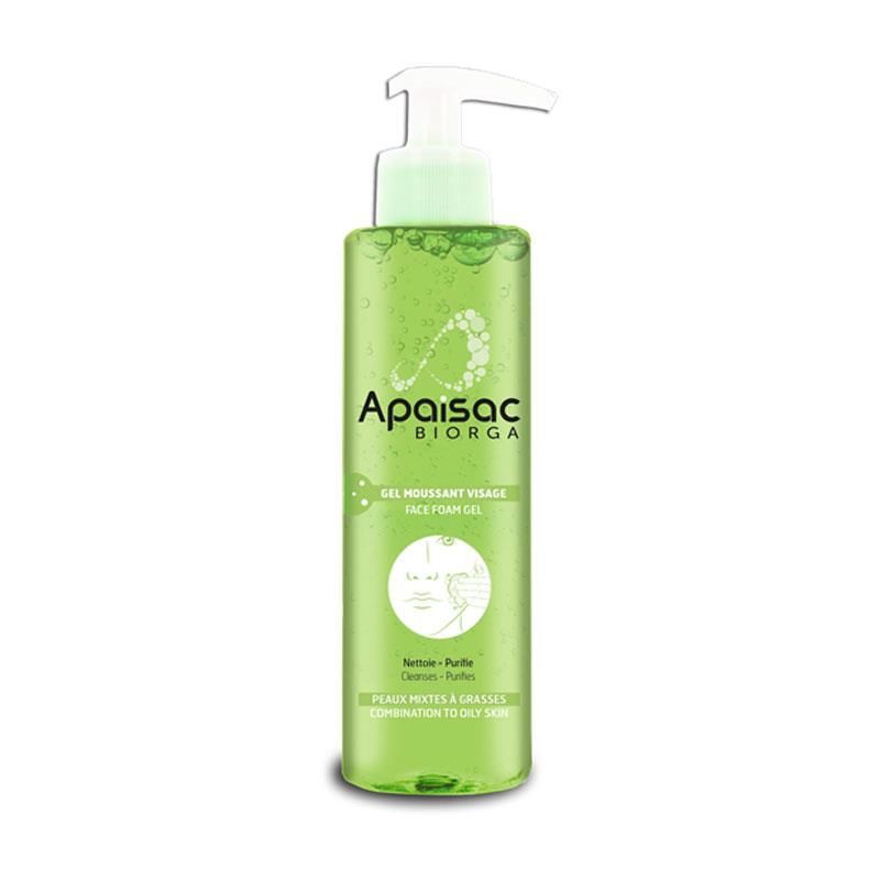 Apaisac Biorga Face Foam Gel Yüz Temizleme Köpüğü 200 ml