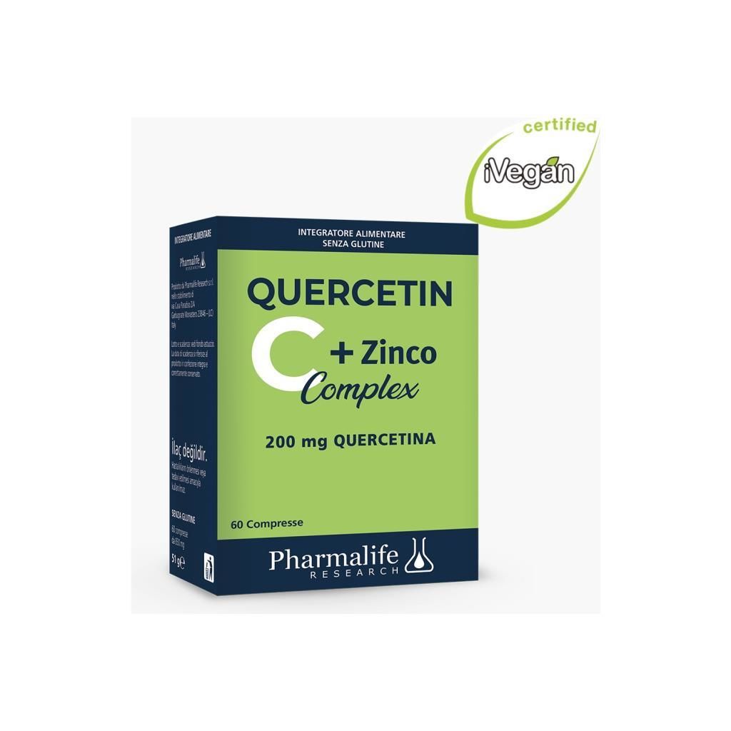 Pharmalife Quercetin 200mg + C + Çinko Kompleks 60 Tablet