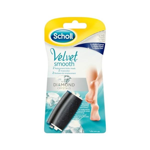 Scholl Velvet Smooth Elmas Tanecikli Ayak Töpüsü Yedek Başlığı 2 Adet