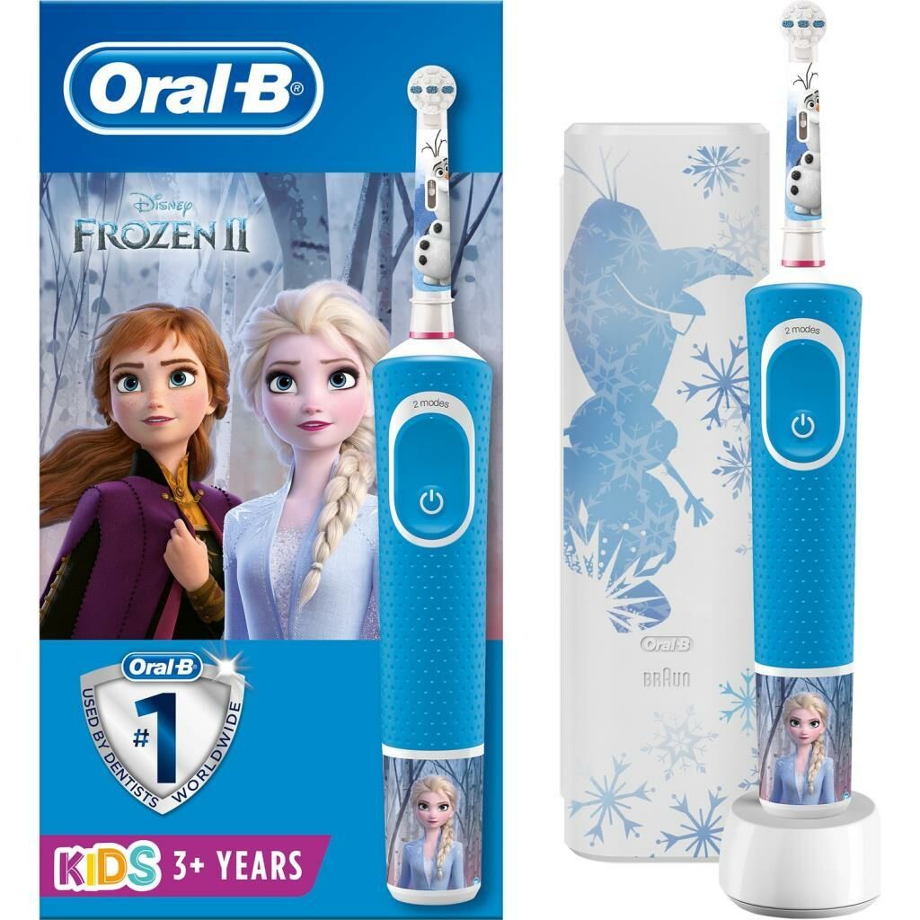 Oral-B Frozen Özel Seri Çocuklar İçin Şarj Edilebilir Diş Fırçası + Seyahat Kabı