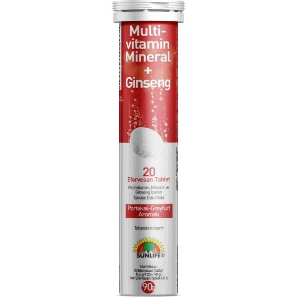 Sunlife Multi-Vitamin Mineral + Ginseng 20 Tablet